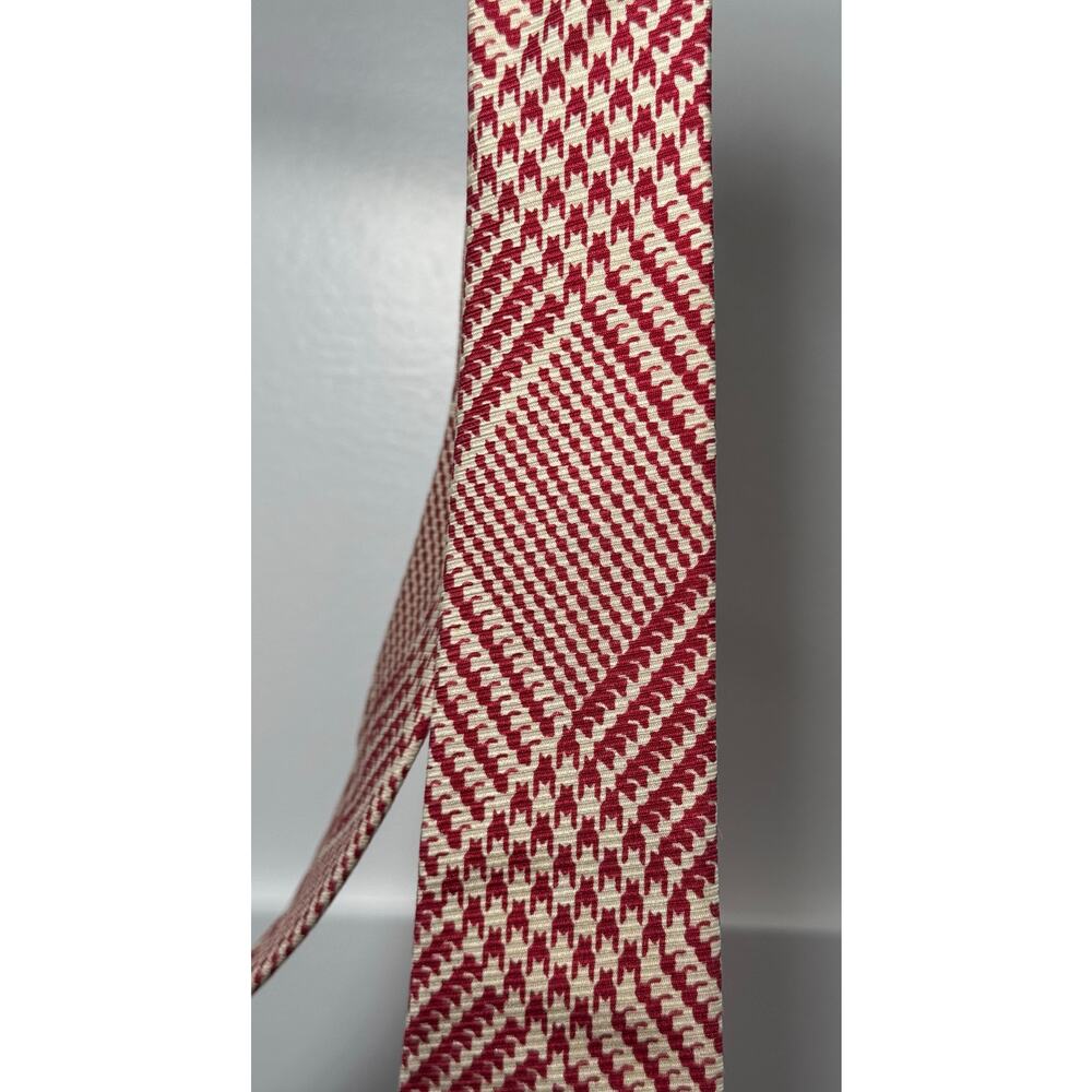 Polo by Ralph Lauren Burgundy Mock Plaid Tie 100% Silk Made in USA